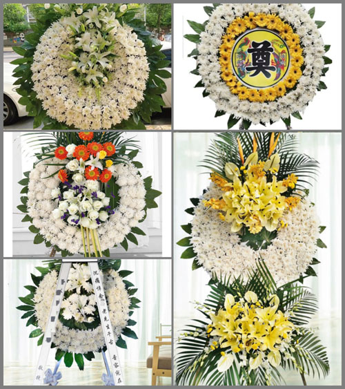 山东青岛胶州市胶莱镇南沙梁三村花圈速递